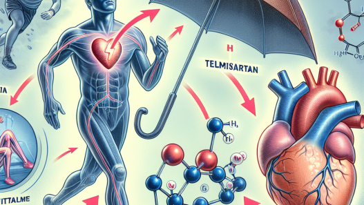 Using telmisartan in treating cardiac disorders related to intense physical activity