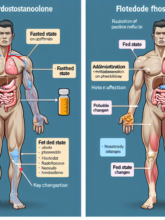 Fasted vs fed state administration of metildrostanolone