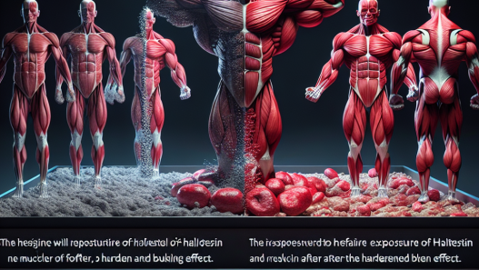 Hardening effect of halotestin on muscles