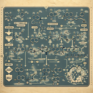 Synthesis pathway of methyltrenbolone