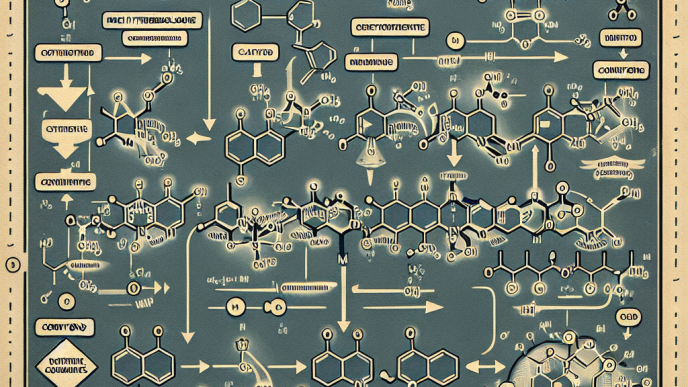 Synthesis pathway of methyltrenbolone